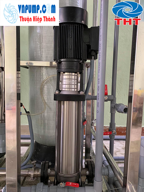 Máy bơm trục đứng Ewara nước nóng CVL sử dụng làm bơm bù áp trong hệ thống lọc RO