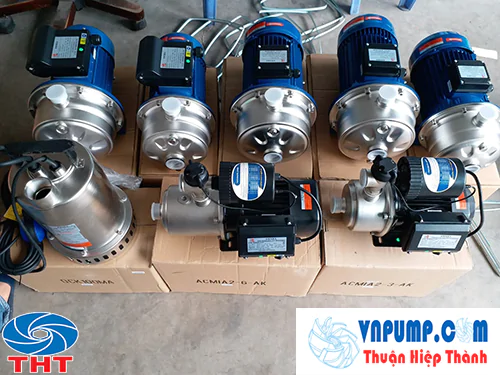 Máy bơm ly tâm trục ngang đầu Inox Ewara 